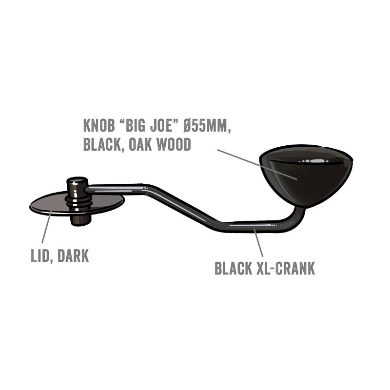 Comandante Single XL Crank - Black