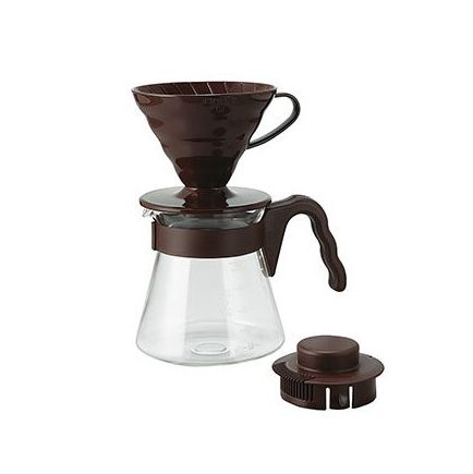 Hario V60 Pour Over Starter Set - Brown